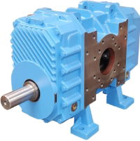 Trilobe Blower, cw, upright, bottom shaft.