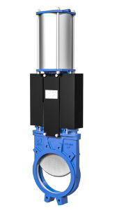 Knife Gate Valve Cast Iron Body (6") PN 10 Air Actuated