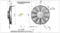 24 Volt DC Axial blowing Fan (11") For HC11 Cooler